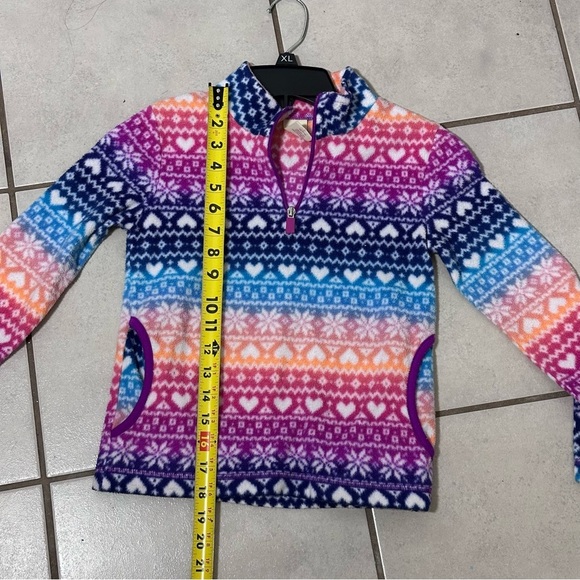 Faded glory Kids Girls Winter half‎ zip sweater size M(7-8) - Picture 7 of 7